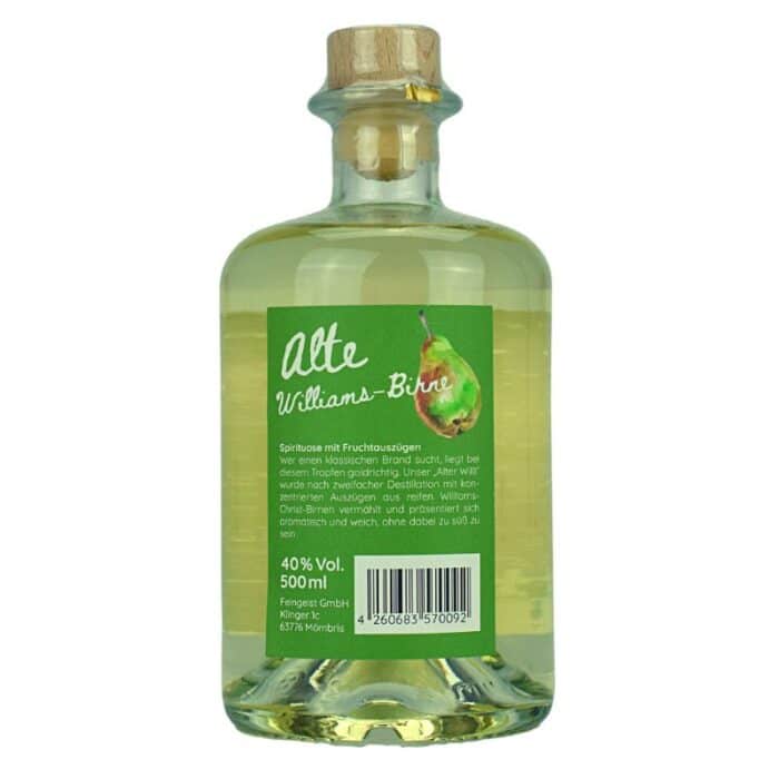 Fg Alte Williamsbirne Feingeist Onlineshop 0.50 Liter 2