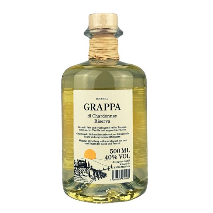 Fg Grappa die Chardonnay Riserva Feingeist Onlineshop 0.50 Liter 2