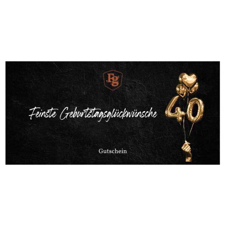 Fg Gutschein 40. Geburtstag Feingeist Onlineshop 1