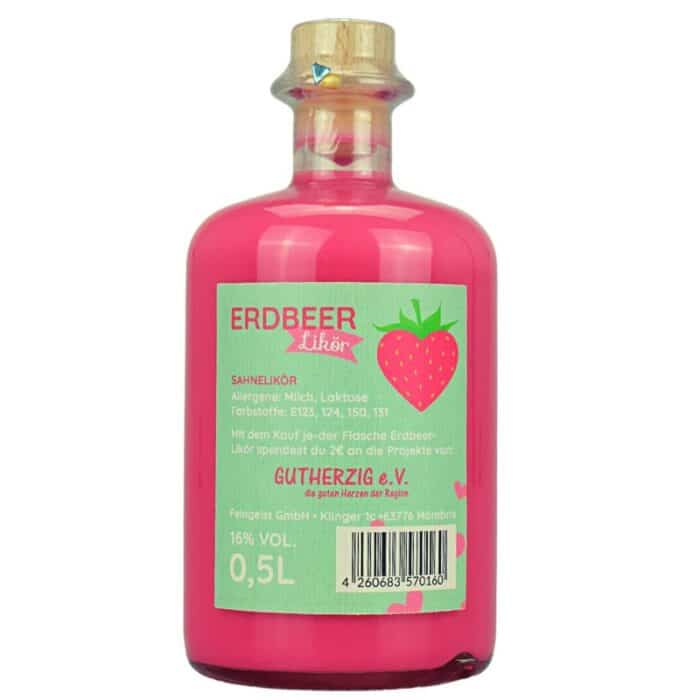 Gutherzig Erdbeer Feingeist Onlineshop 0.50 Liter 2