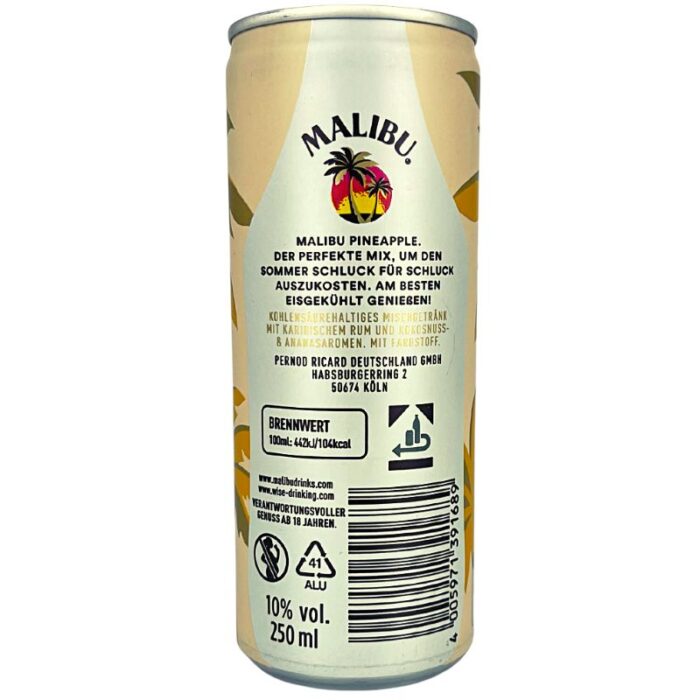 Malibu Pineapple Feingeist Onlineshop 0.25 Liter 2