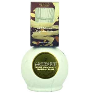 Mozart White Chocolate Vanilla Cream mit Glas Feingeist Onlineshop 0.50 Liter 1