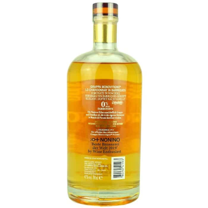 Nonino Lo Chardonnay Grappa Monovitigno Feingeist Onlineshop 0.70 Liter 2