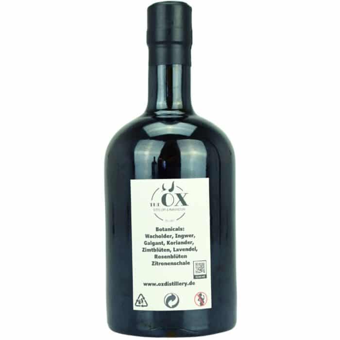 The Ox Distillery Dry Gin Oak Barrel Matured Feingeist Onlineshop 0.50 Liter 2